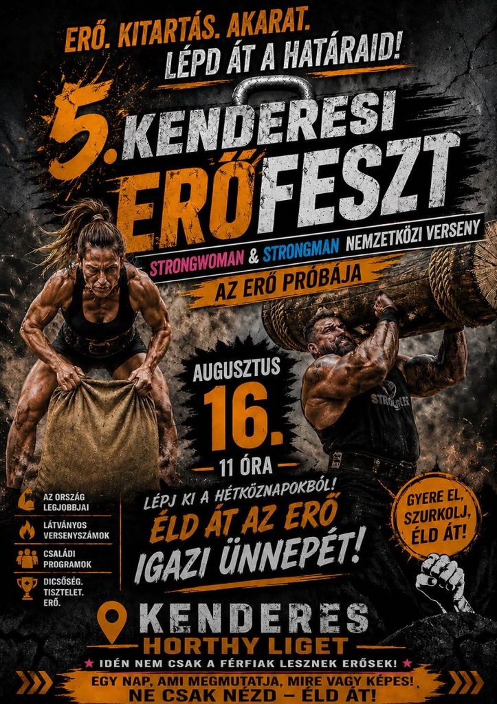 2026-ben ismét megrendezésre kerül Kenderesen az ErőFeszt